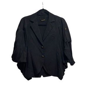Trina Turk Black womens 3/4 puff sleeve Jacket size 2